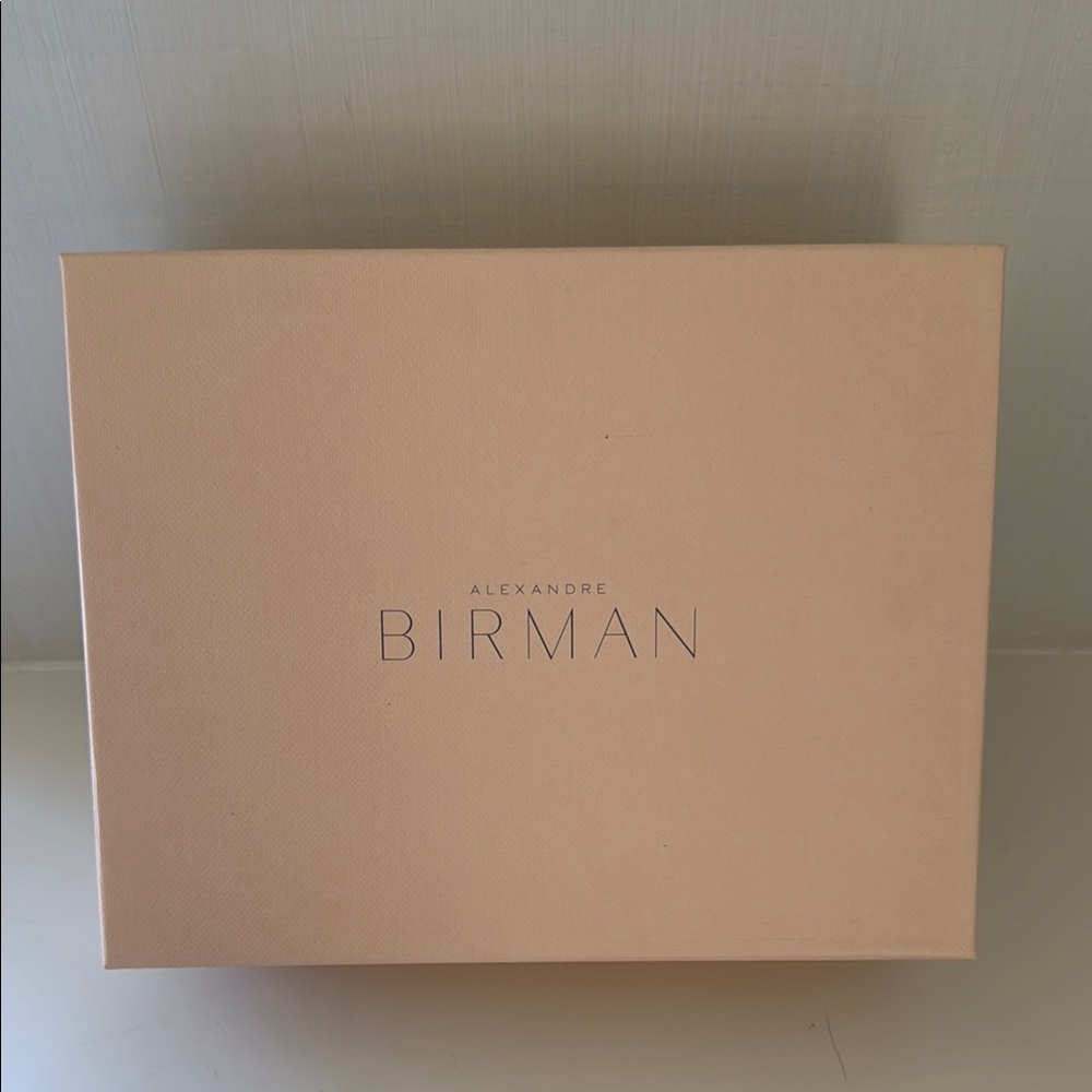Alexandre Birman Peach Pink Logo Empty Shoe Storage Box Logo Tissue